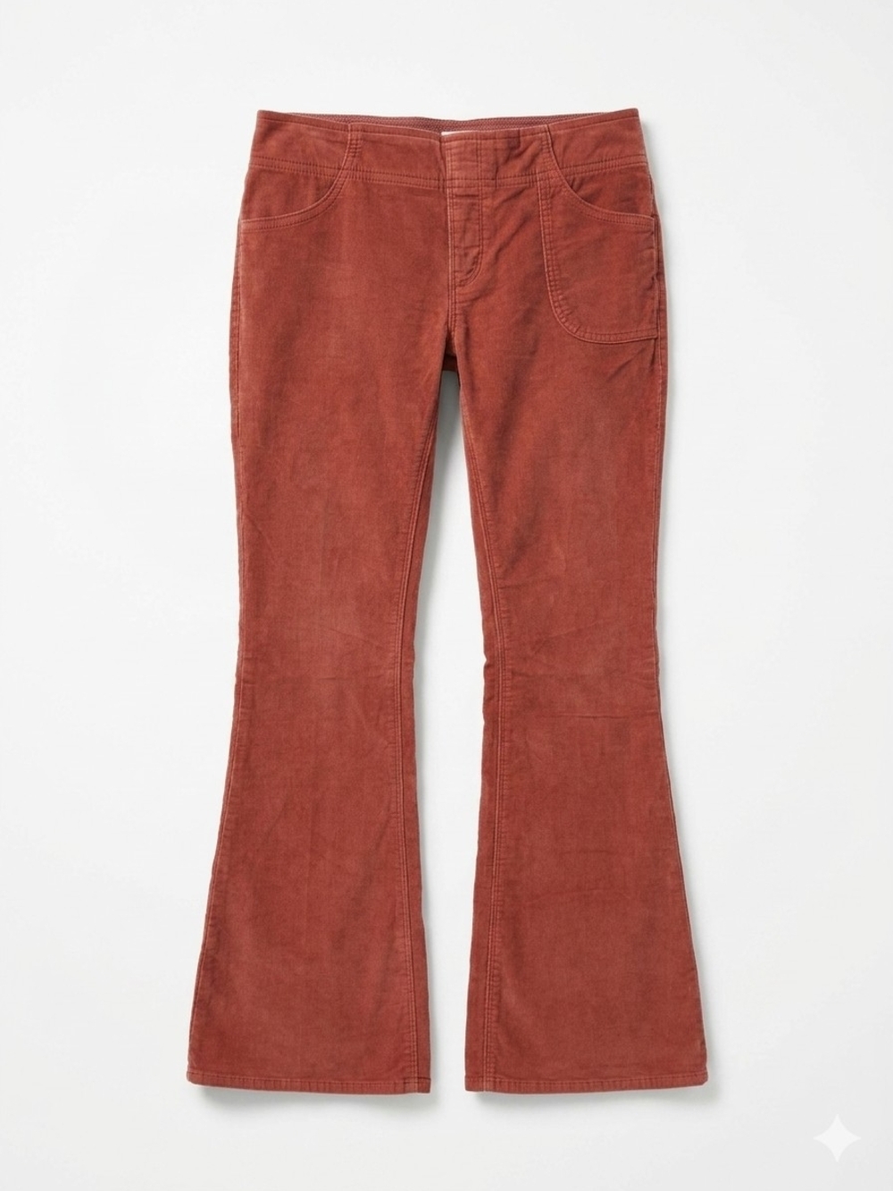 Free People Mid-to-high rise corduroy flare pants